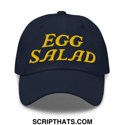 Egg Salad Embroidered Golf Dad Hat Navy