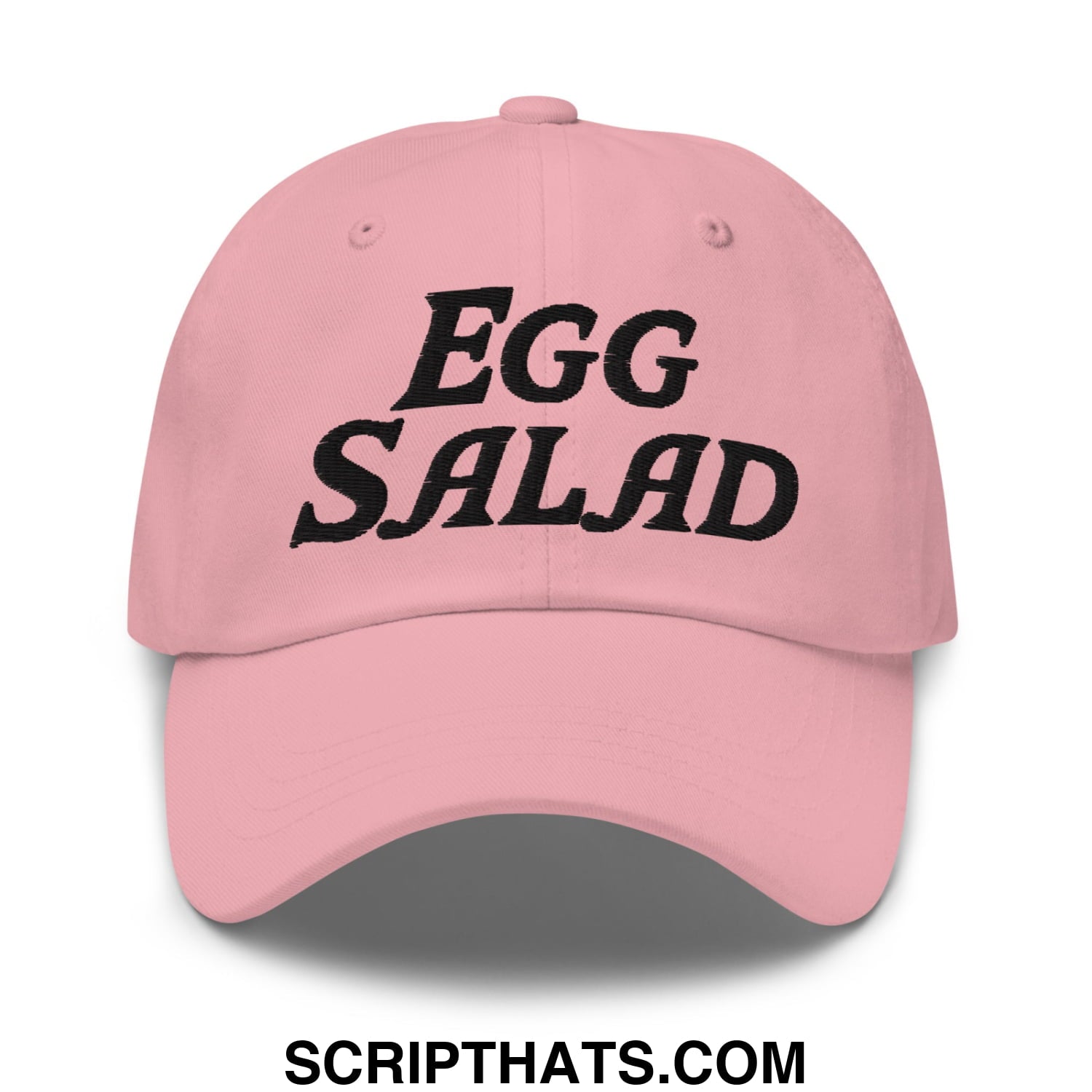 Egg Salad Embroidered Golf Dad Hat Pink