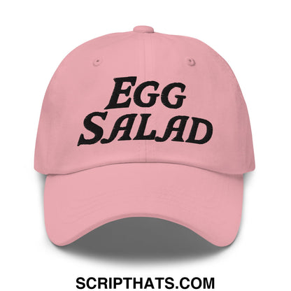 Egg Salad Embroidered Golf Dad Hat Pink