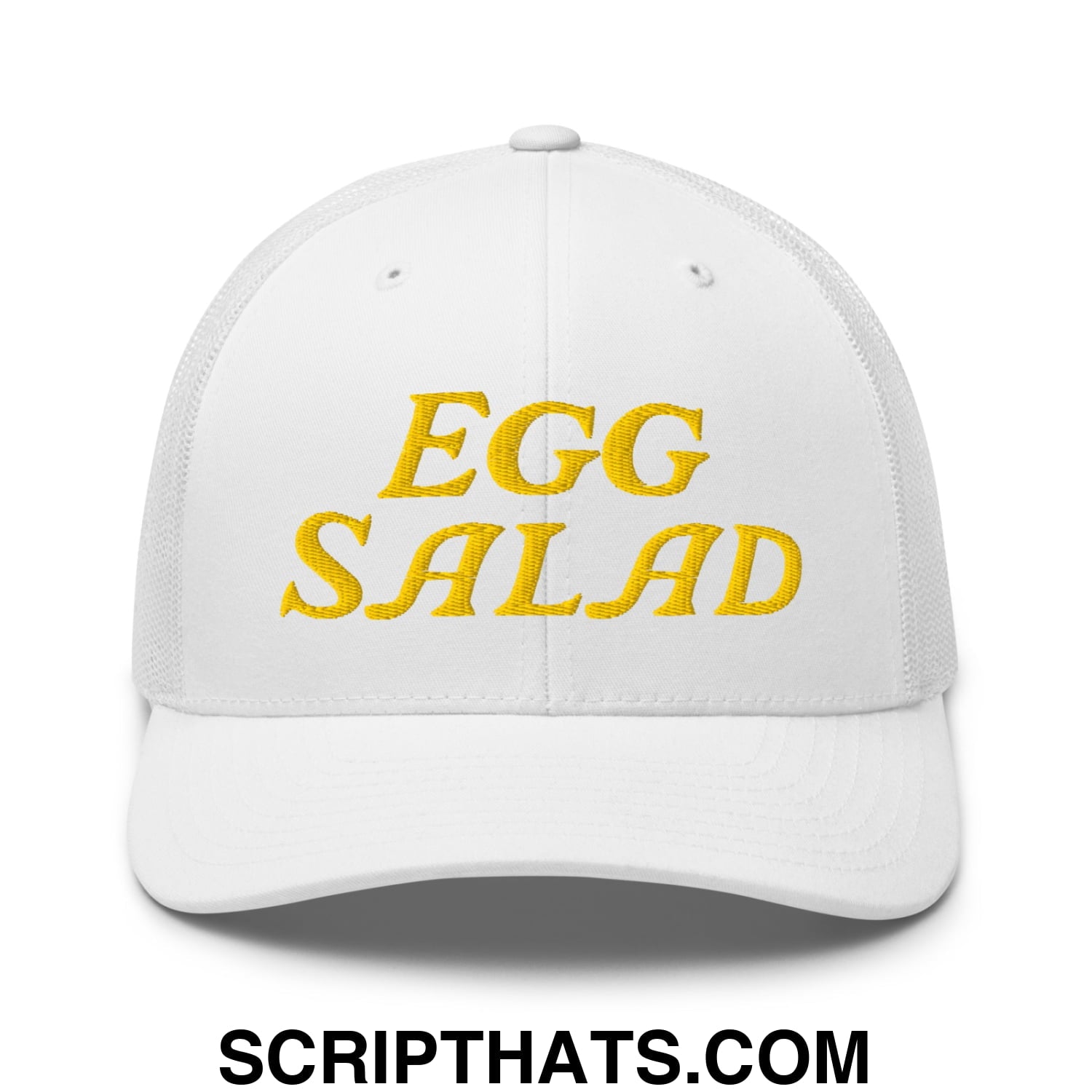 Egg Salad Embroidered Mesh Trucker Hat Default Title