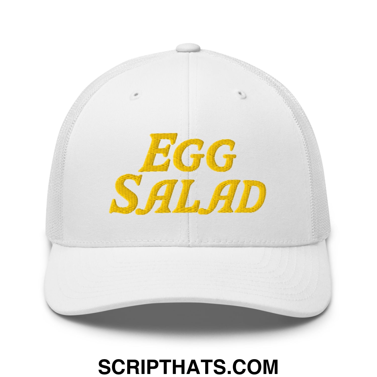 Egg Salad Embroidered Mesh Trucker Hat