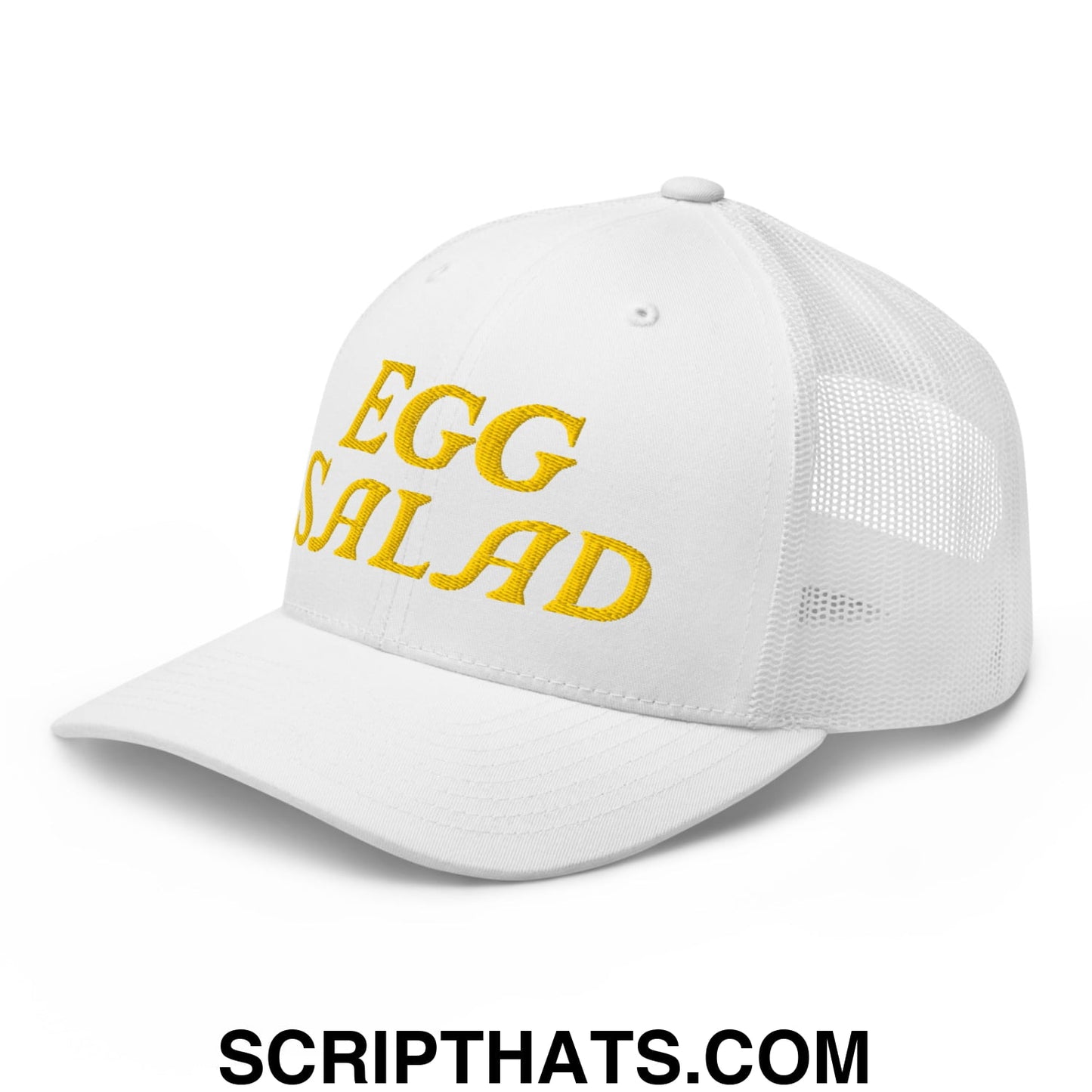 Egg Salad Embroidered Mesh Trucker Hat Default Title