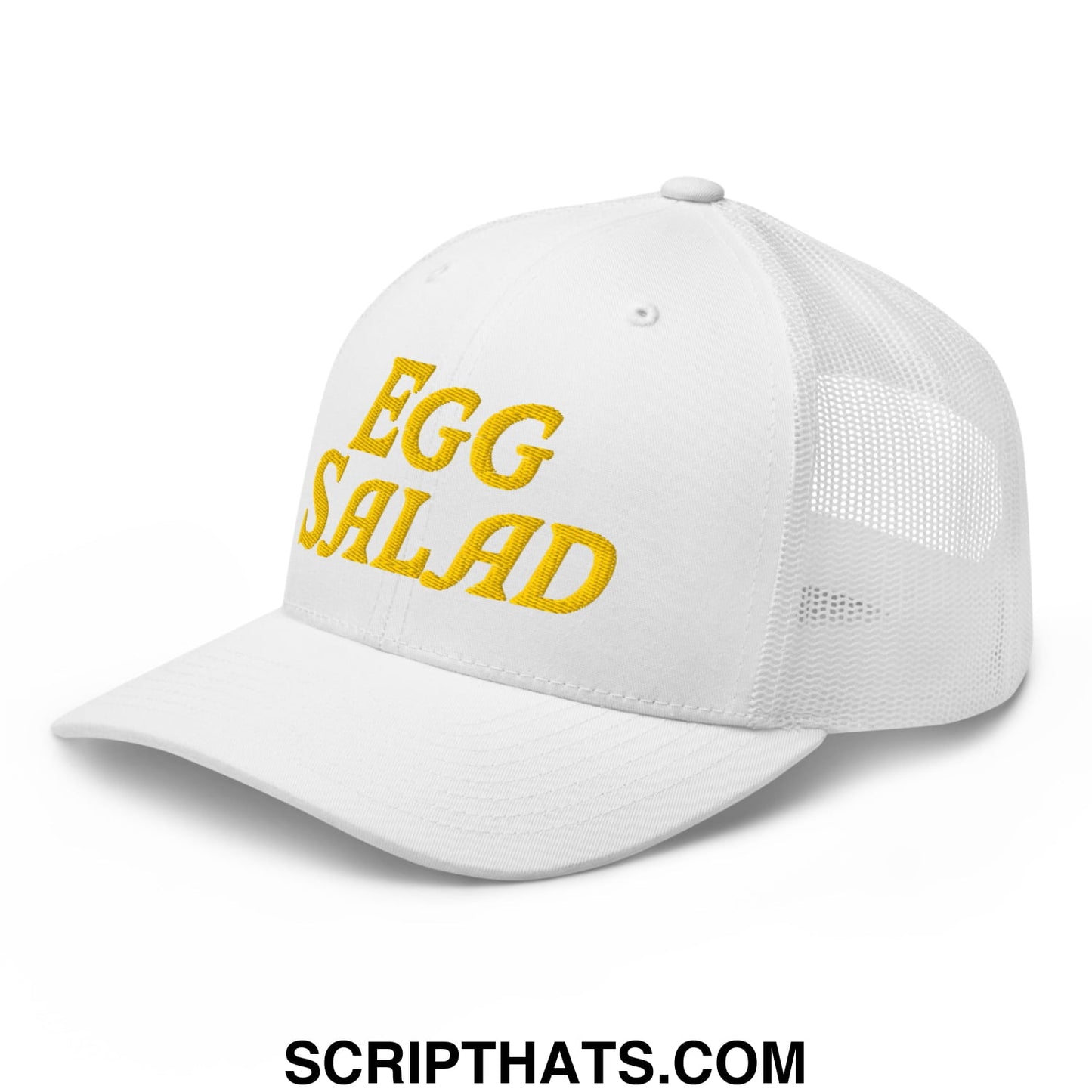 Egg Salad Embroidered Mesh Trucker Hat
