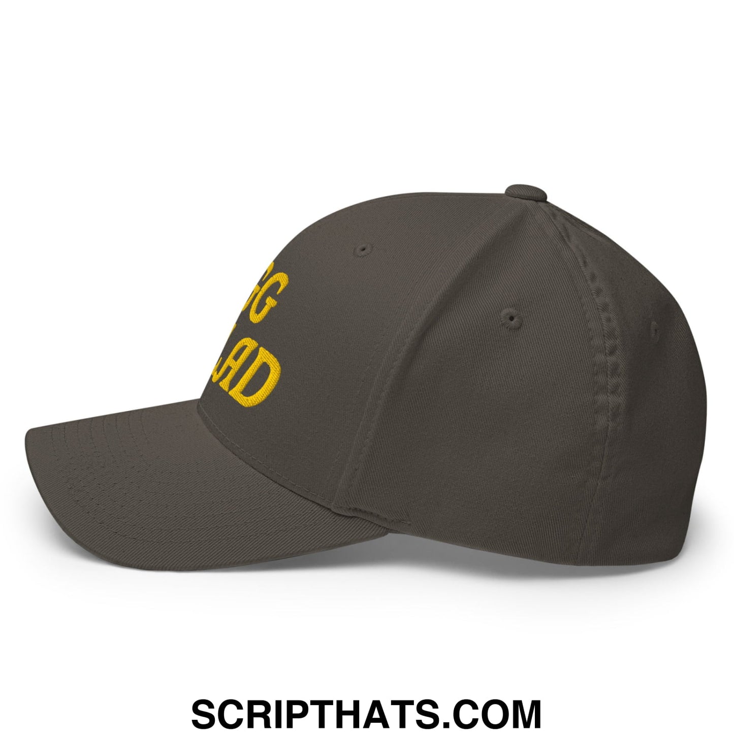 Egg Salad Embroidered Stretch Fit Golf Hat Dark Grey
