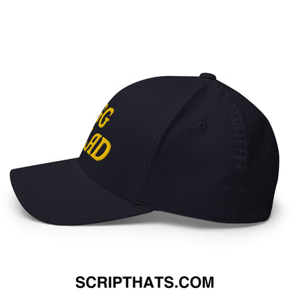 Egg Salad Embroidered Stretch Fit Golf Hat Dark Navy