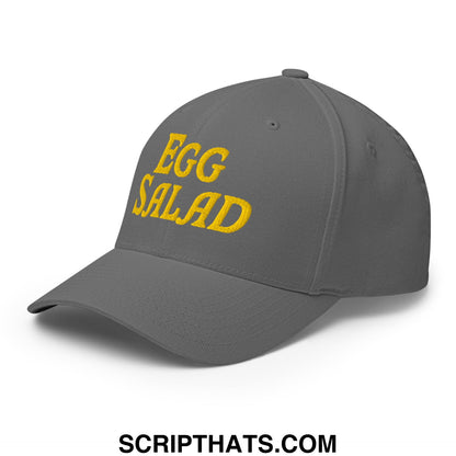 Egg Salad Embroidered Stretch Fit Golf Hat Grey