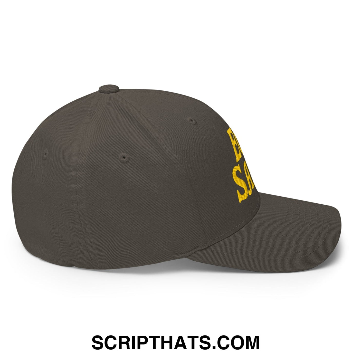 Egg Salad Embroidered Stretch Fit Golf Hat Dark Grey