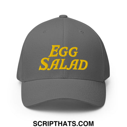Egg Salad Embroidered Stretch Fit Golf Hat Grey