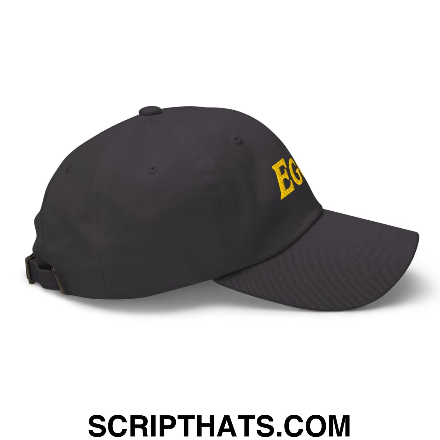 Eggs Embroidered Unstructured Dad Hat Dark Grey