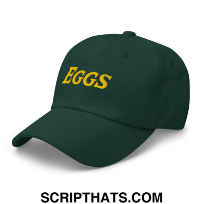 Eggs Embroidered Unstructured Dad Hat Spruce