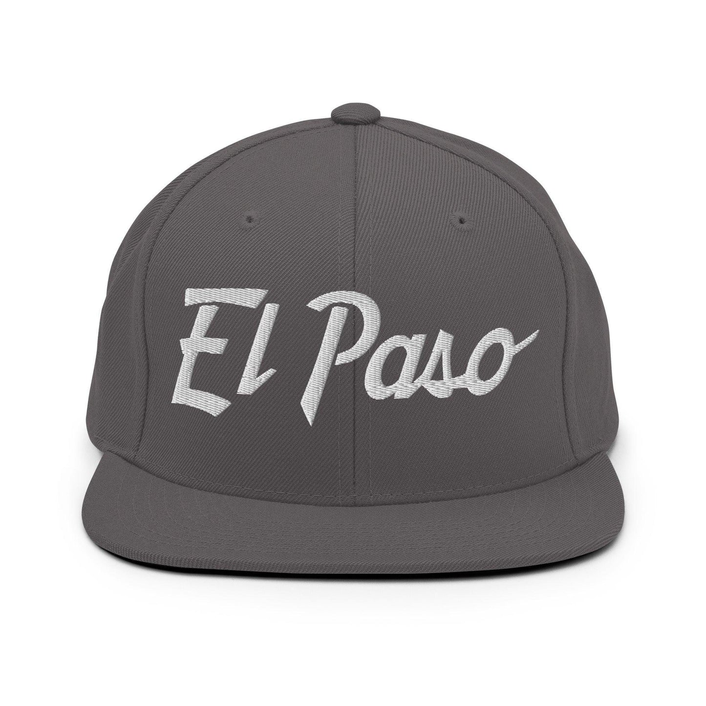 El Paso Script Snapback Hat Dark Grey
