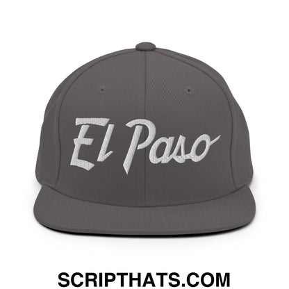 El Paso Script Snapback Hat Dark Grey