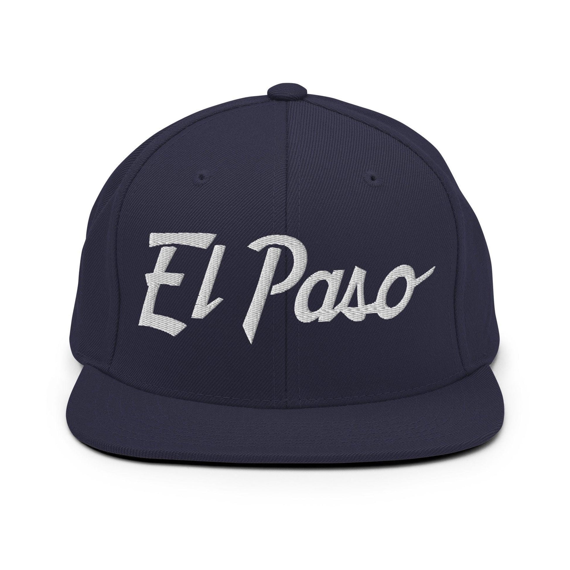 El Paso Script Snapback Hat Navy