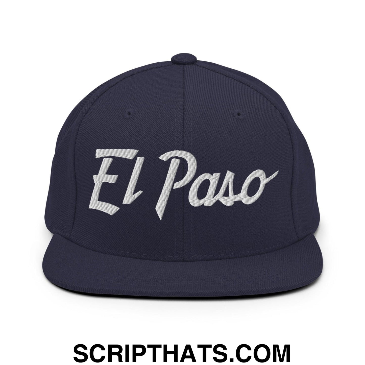 El Paso Script Snapback Hat Navy