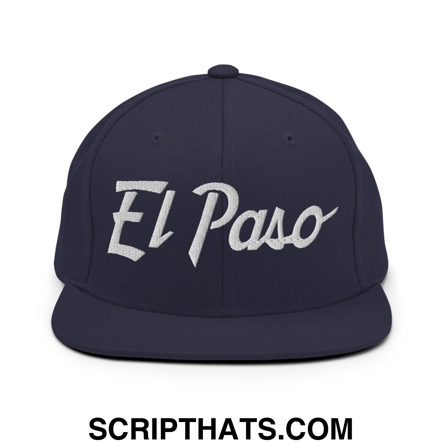 El Paso Script Snapback Hat Navy