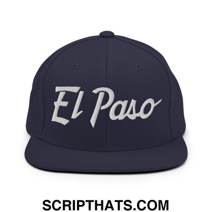 El Paso Script Snapback Hat Navy