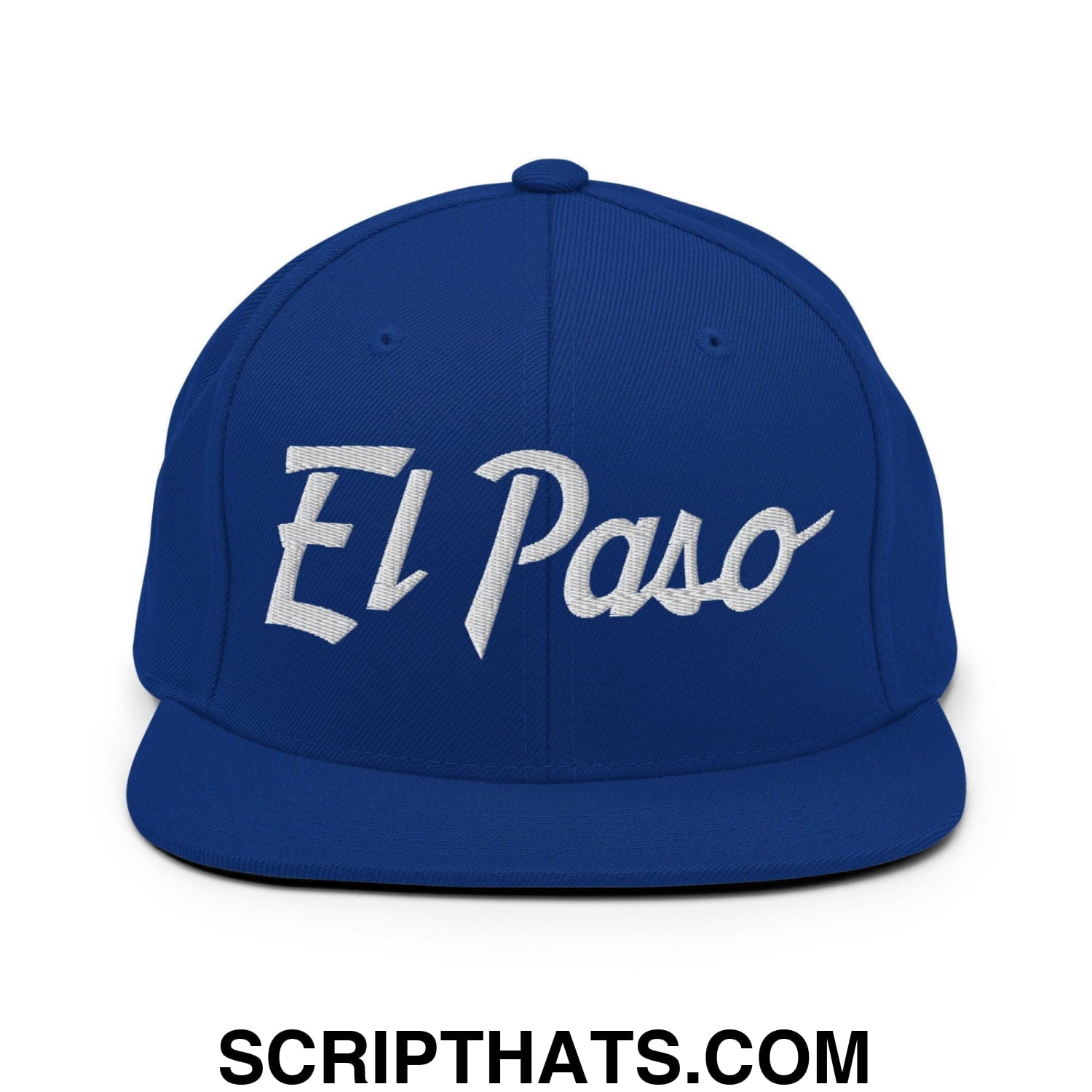 El Paso Script Snapback Hat Royal Blue