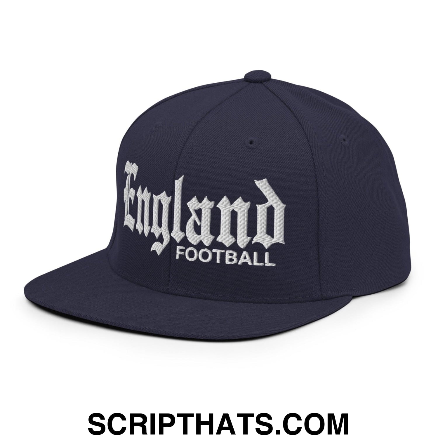 England Football Soccer OG Old English Snapback Hat Navy