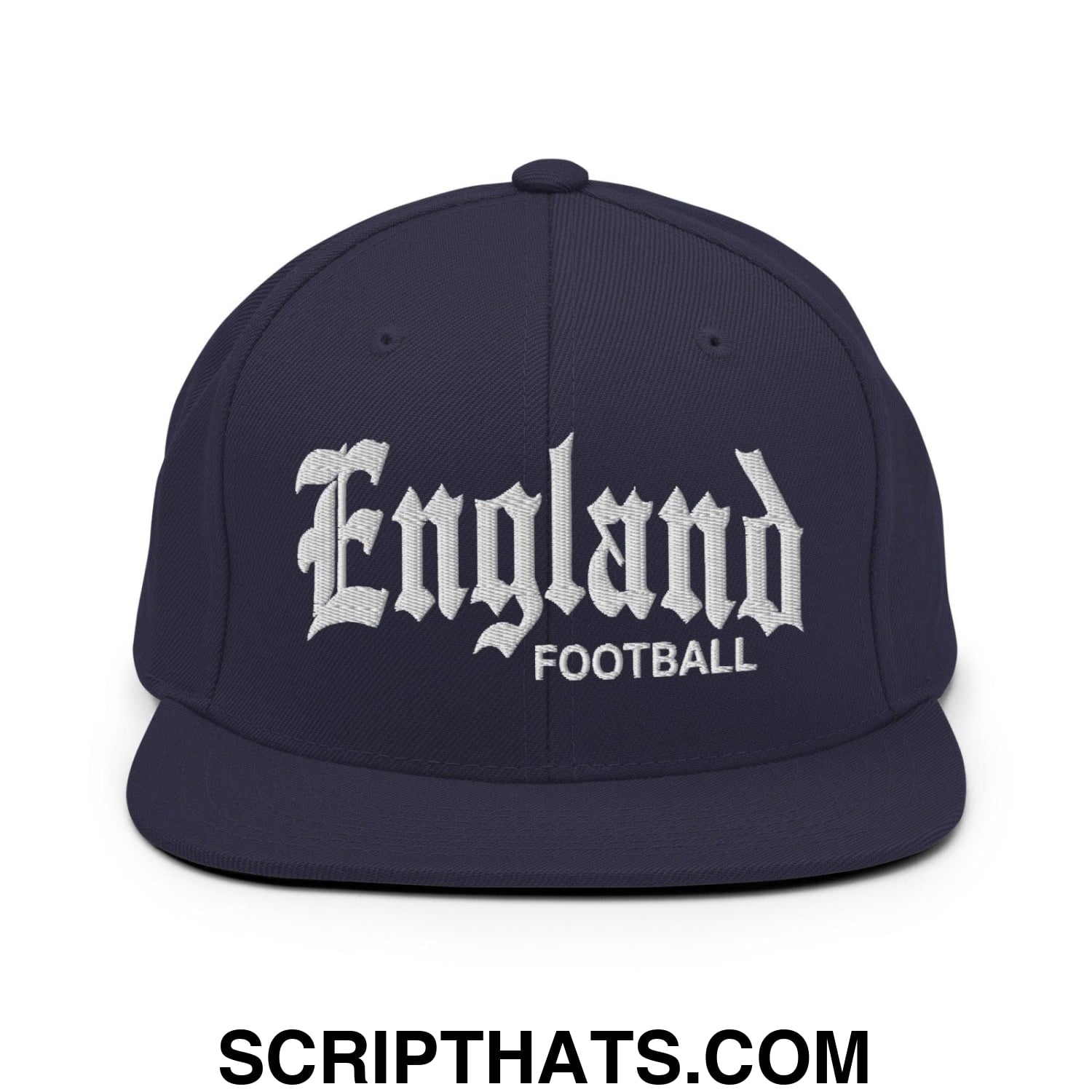 England Football Soccer Old English OG Snapback Hat Navy