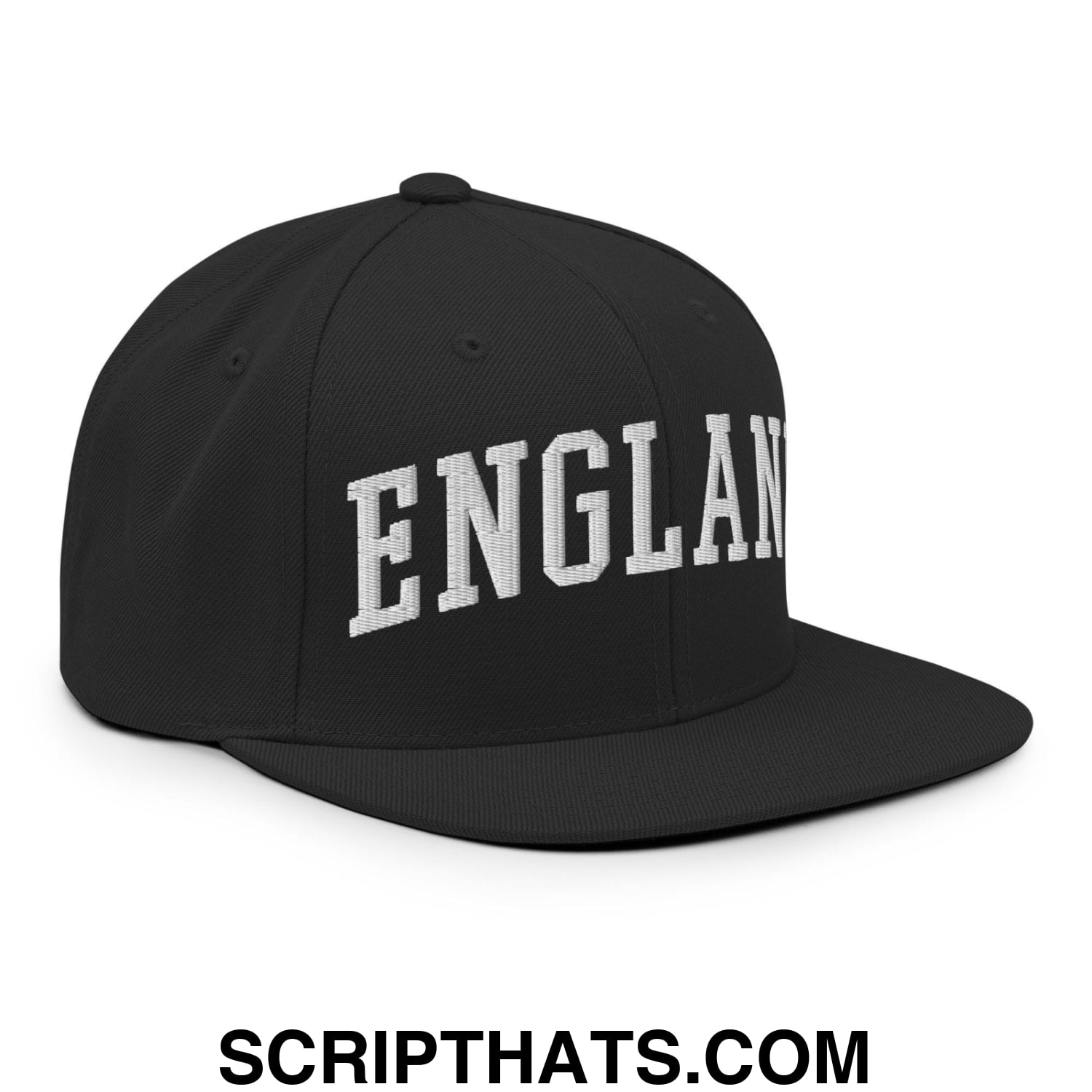 England Letterman Varsity Block Snapback Hat Black
