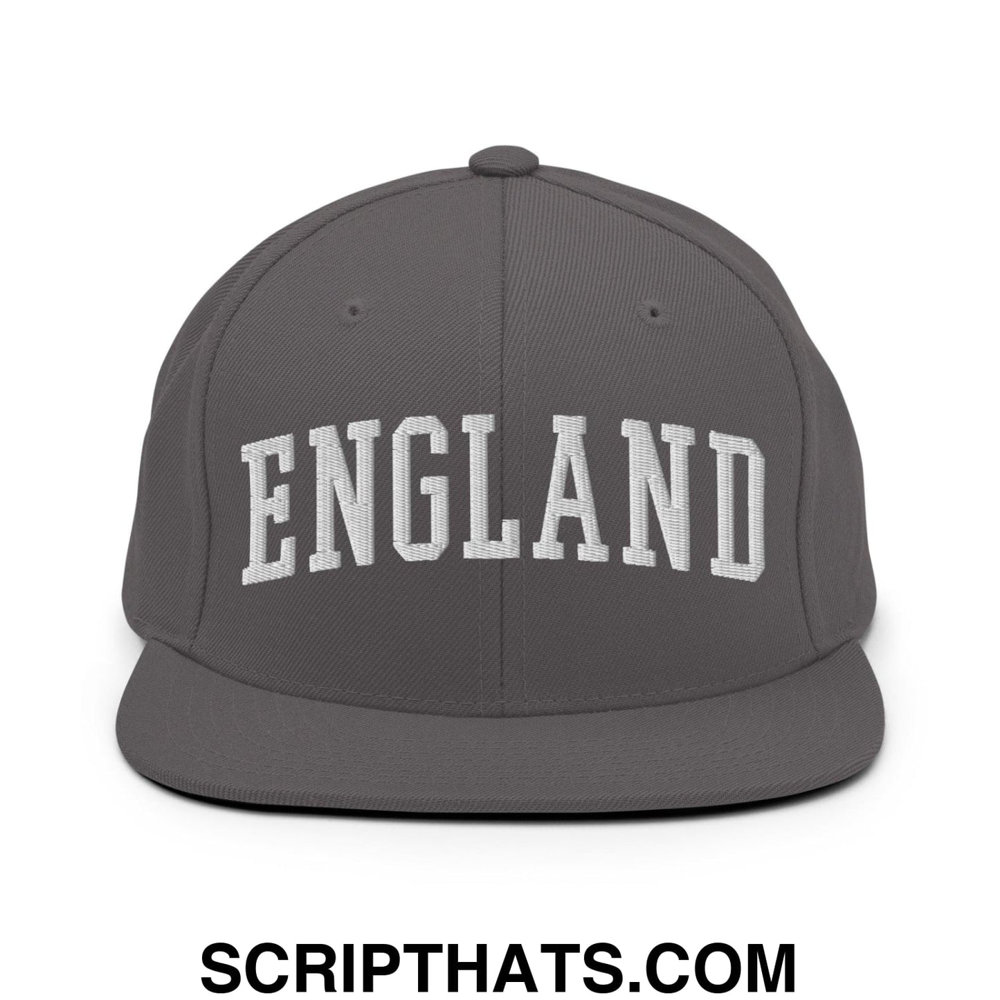 England Letterman Varsity Block Snapback Hat Dark Grey