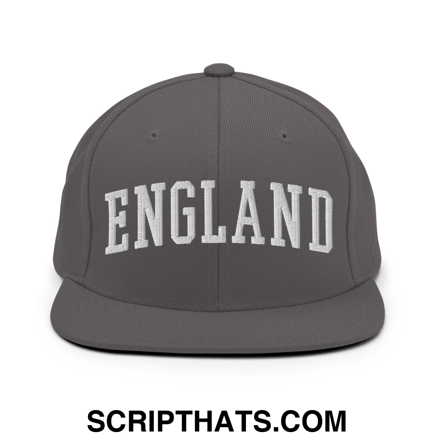 England Letterman Varsity Block Snapback Hat Dark Grey