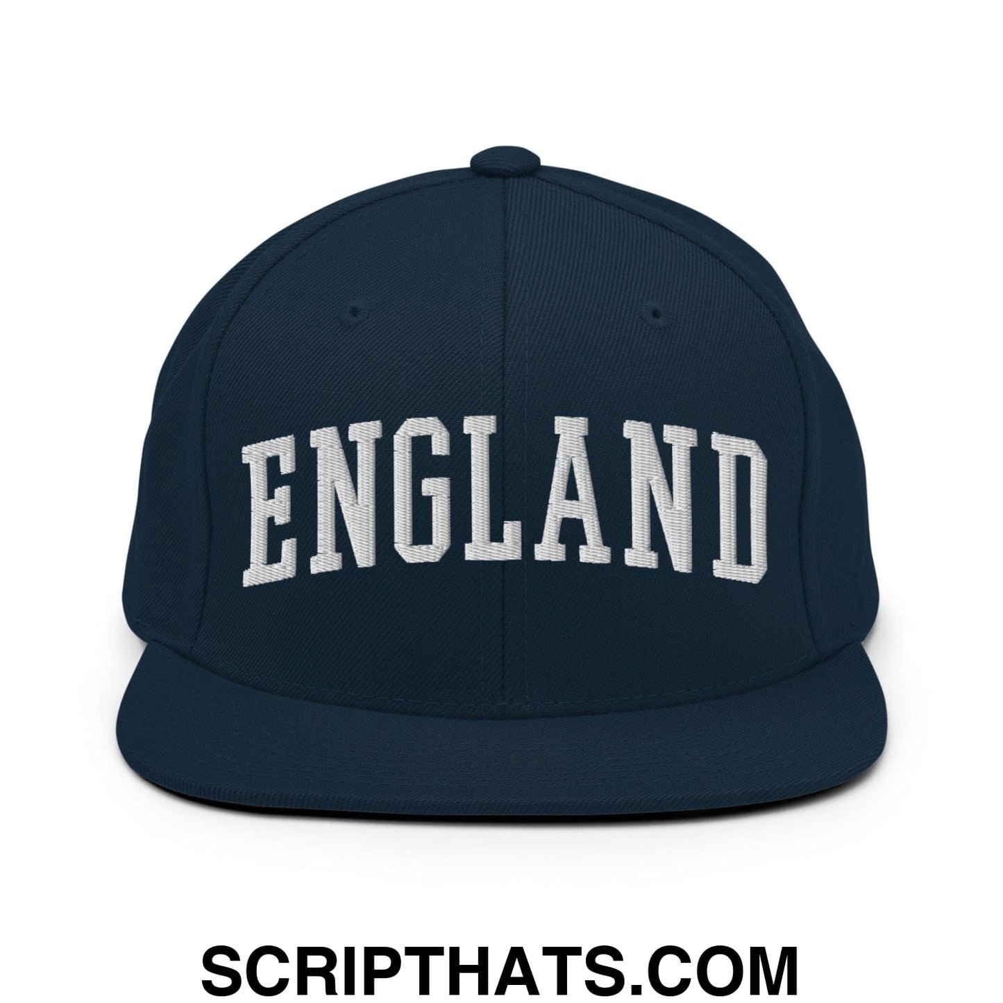 England Letterman Varsity Block Snapback Hat Dark Navy