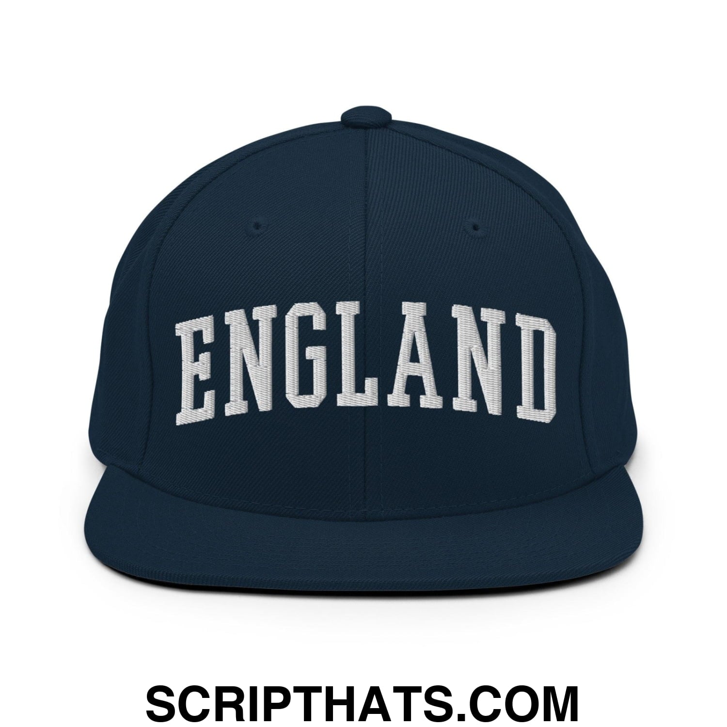 England Letterman Varsity Block Snapback Hat Dark Navy