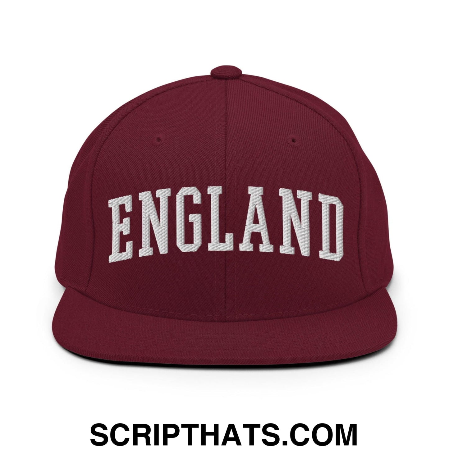 England Letterman Varsity Block Snapback Hat Maroon