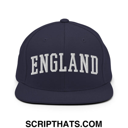 England Letterman Varsity Block Snapback Hat Navy