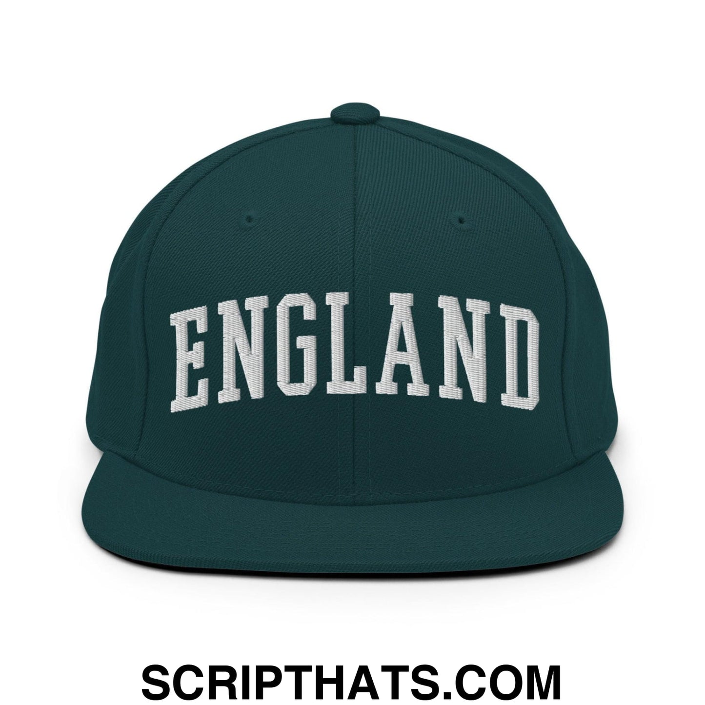 England Letterman Varsity Block Snapback Hat Spruce