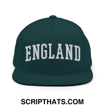 England Letterman Varsity Block Snapback Hat Spruce
