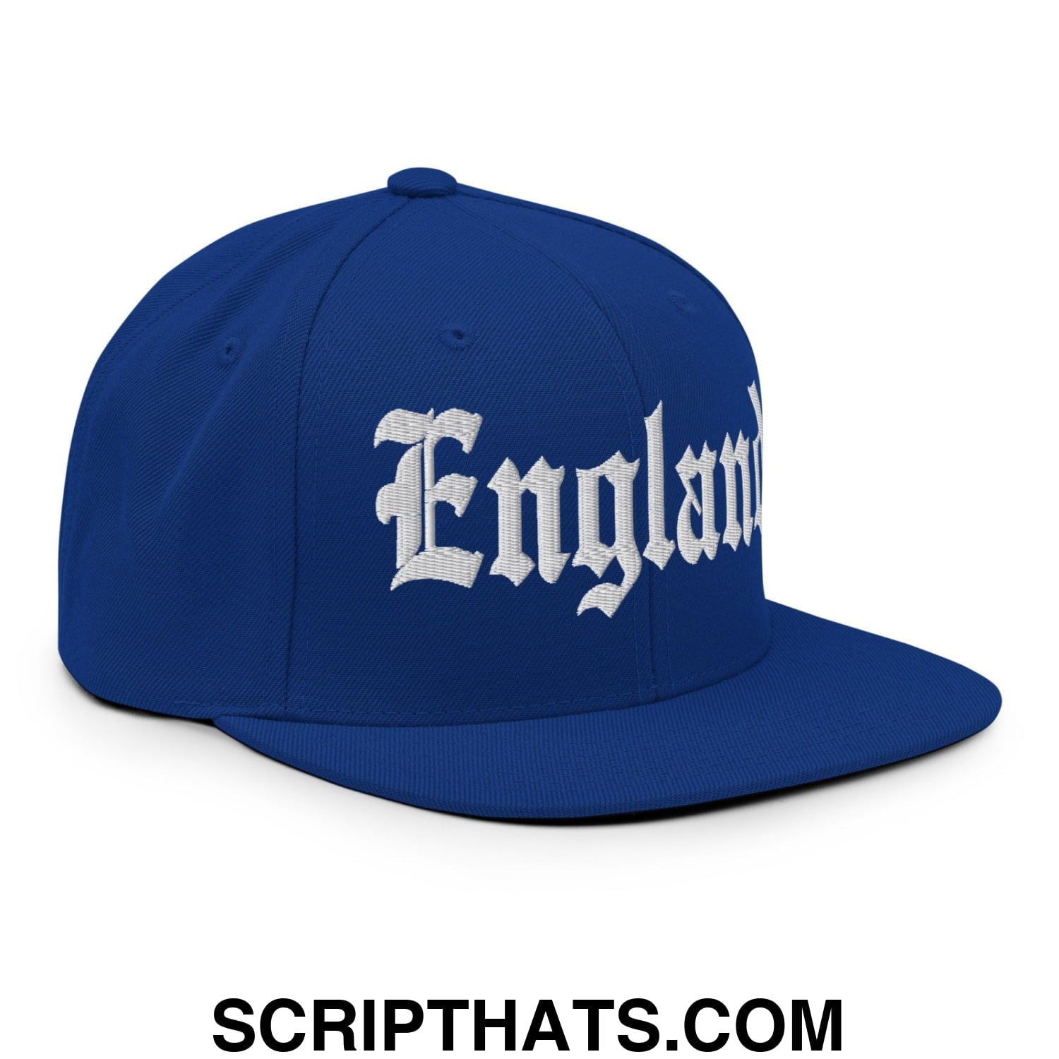 England OG Old English Snapback Hat Royal Blue