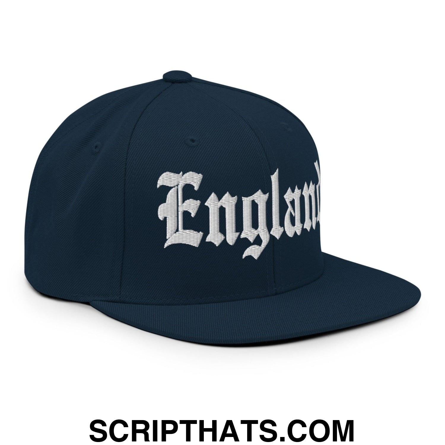 England OG Old English Snapback Hat Dark Navy