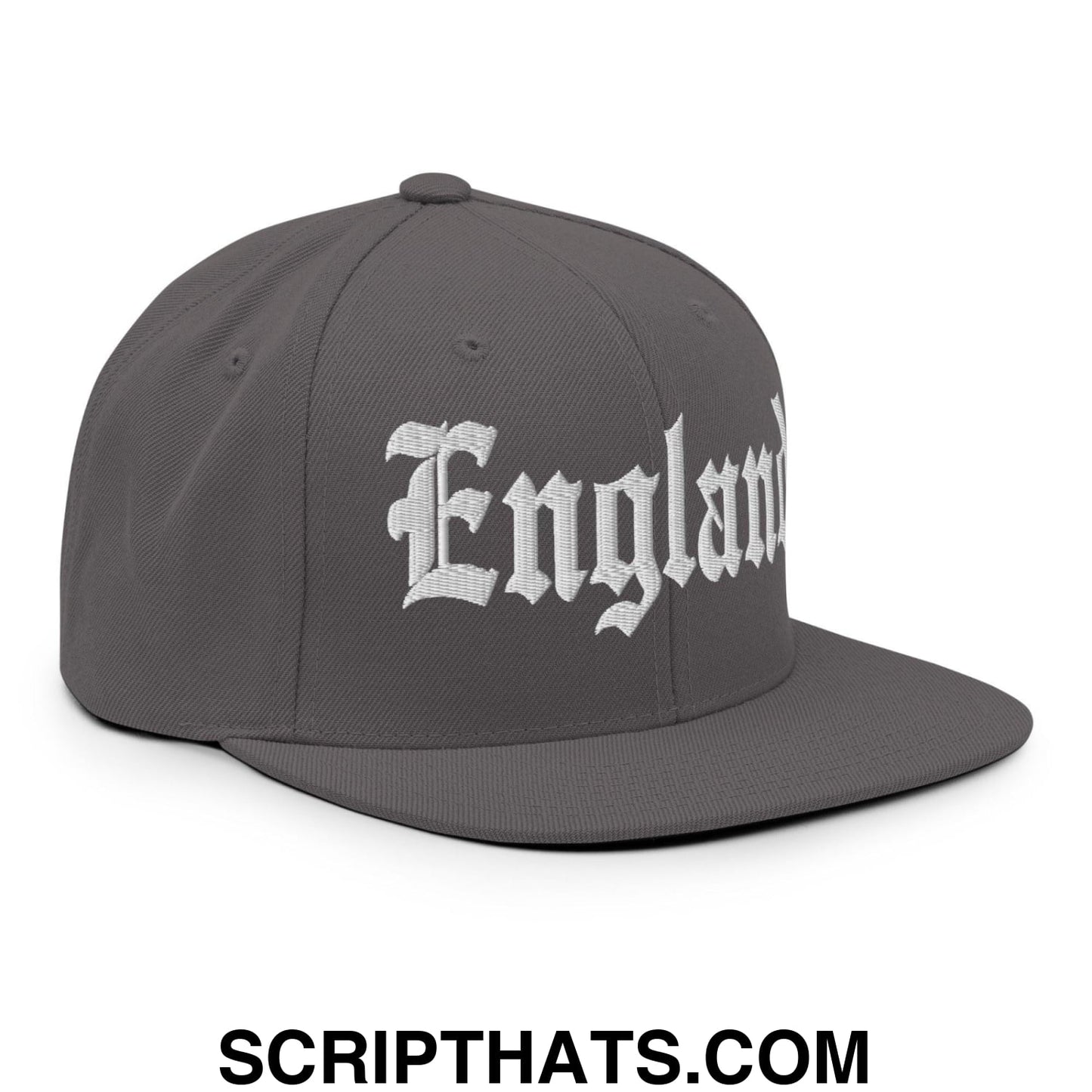 England OG Old English Snapback Hat Dark Grey