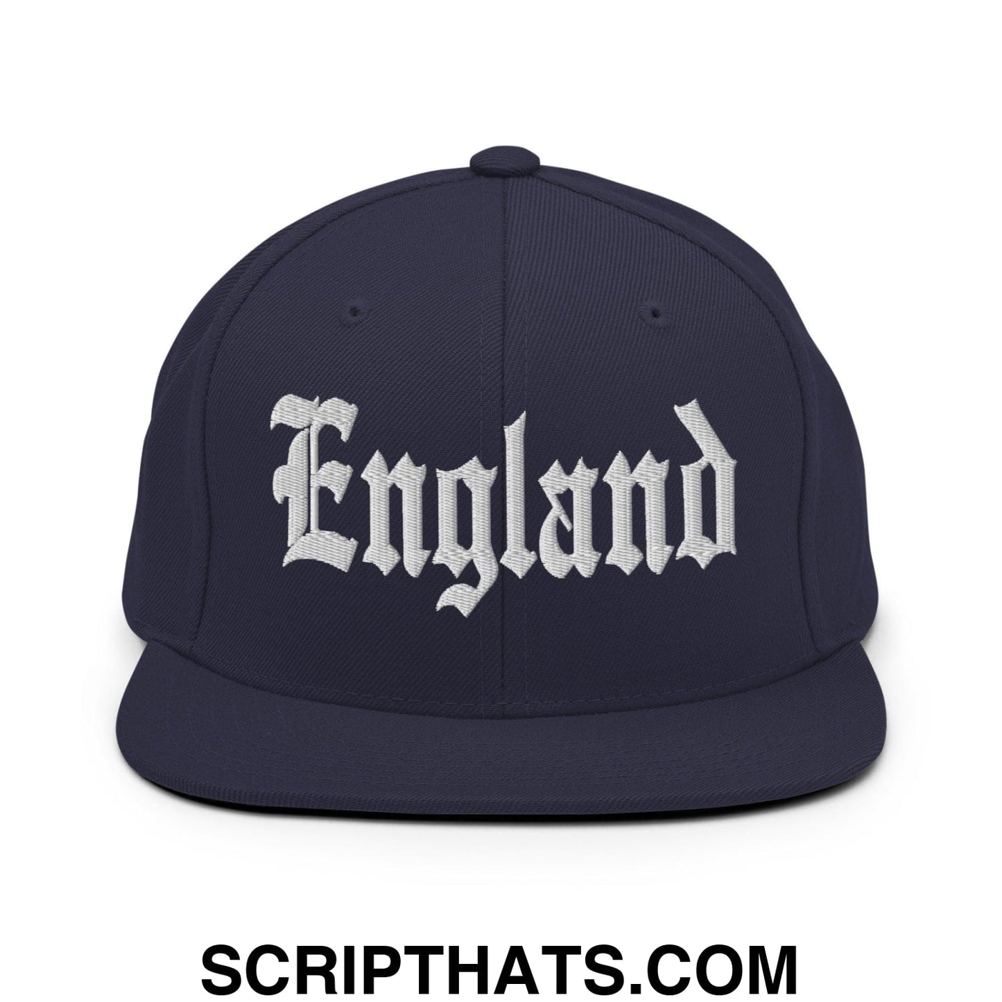 England OG Old English Snapback Hat Navy