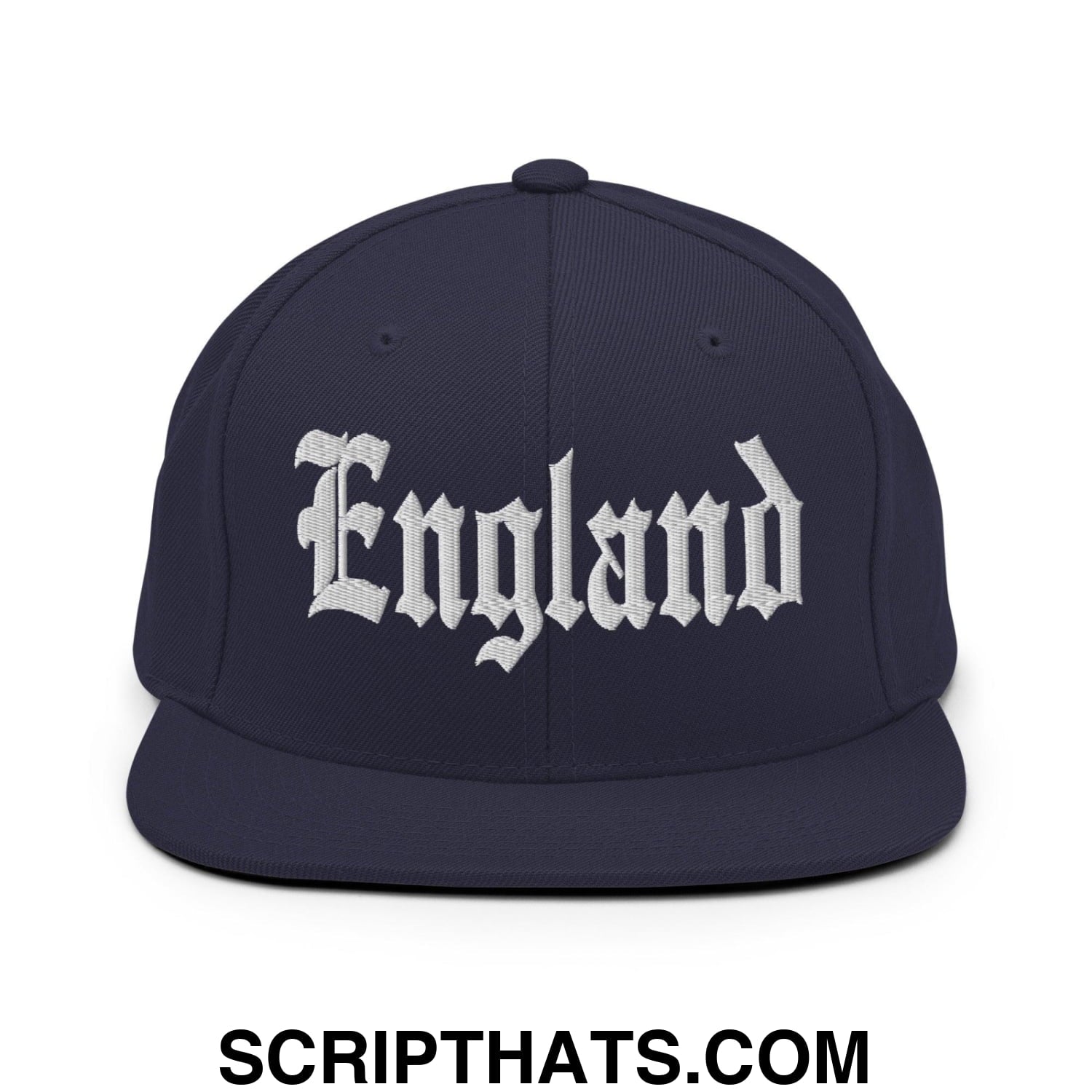 England OG Old English Snapback Hat Navy