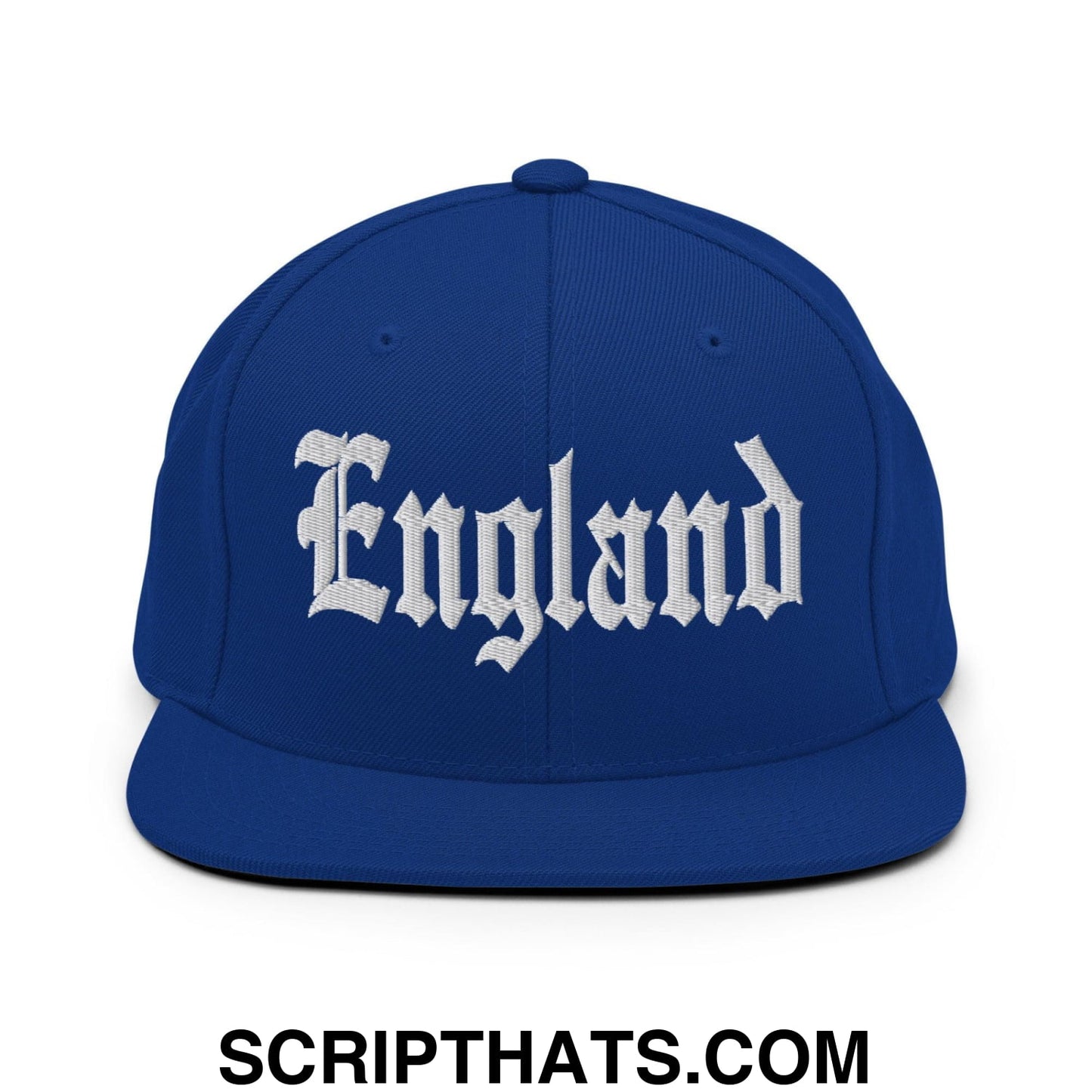 England OG Old English Snapback Hat Royal Blue