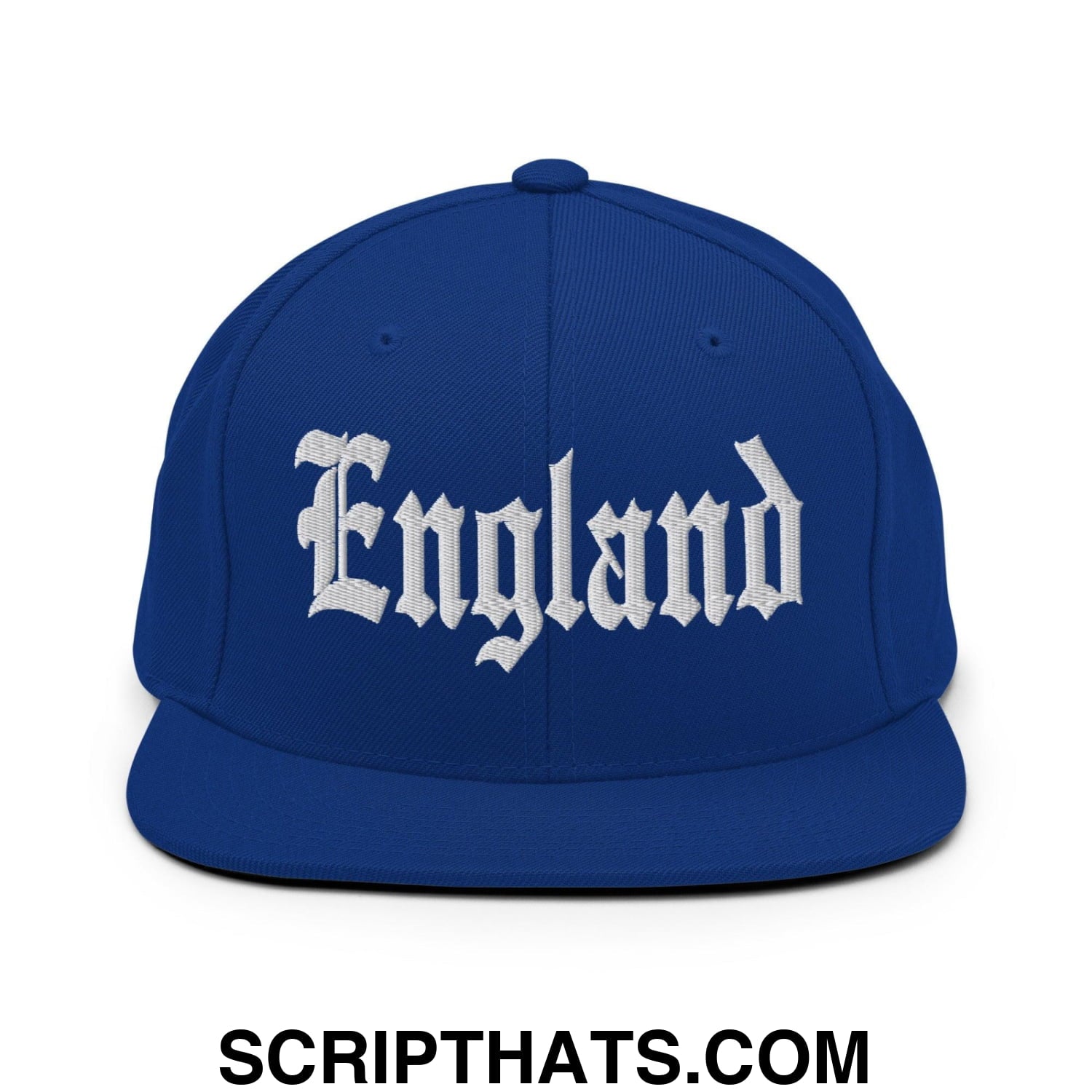 England OG Old English Snapback Hat Royal Blue
