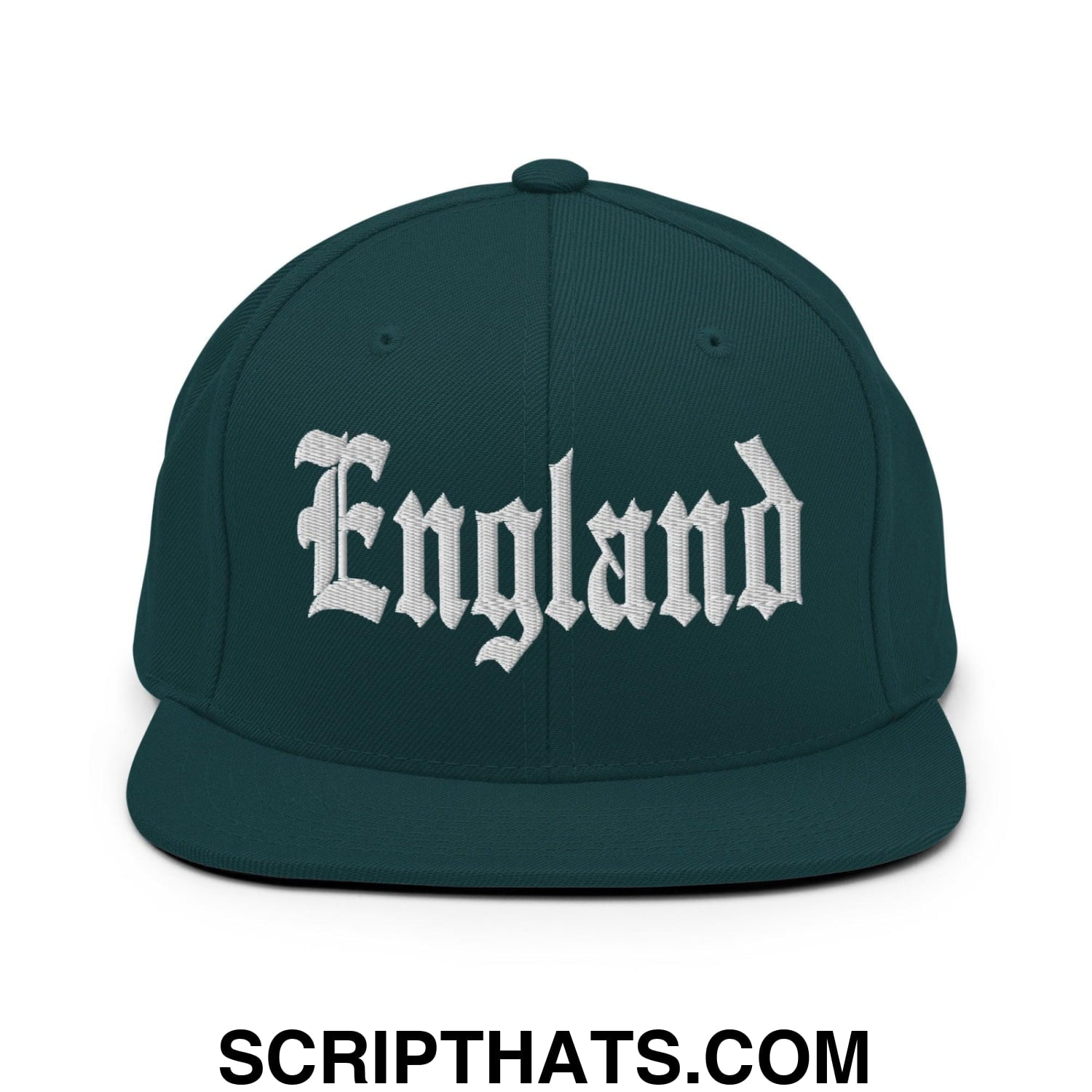 England OG Old English Snapback Hat Spruce