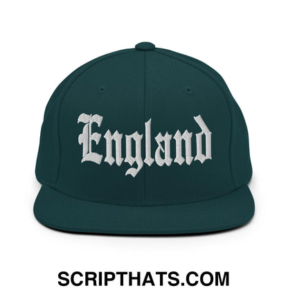England OG Old English Snapback Hat Spruce