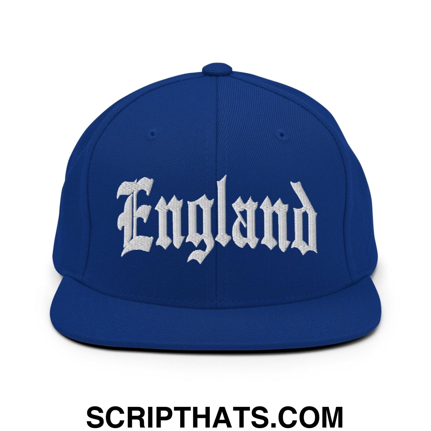 England Old English OG Snapback Hat Royal Blue