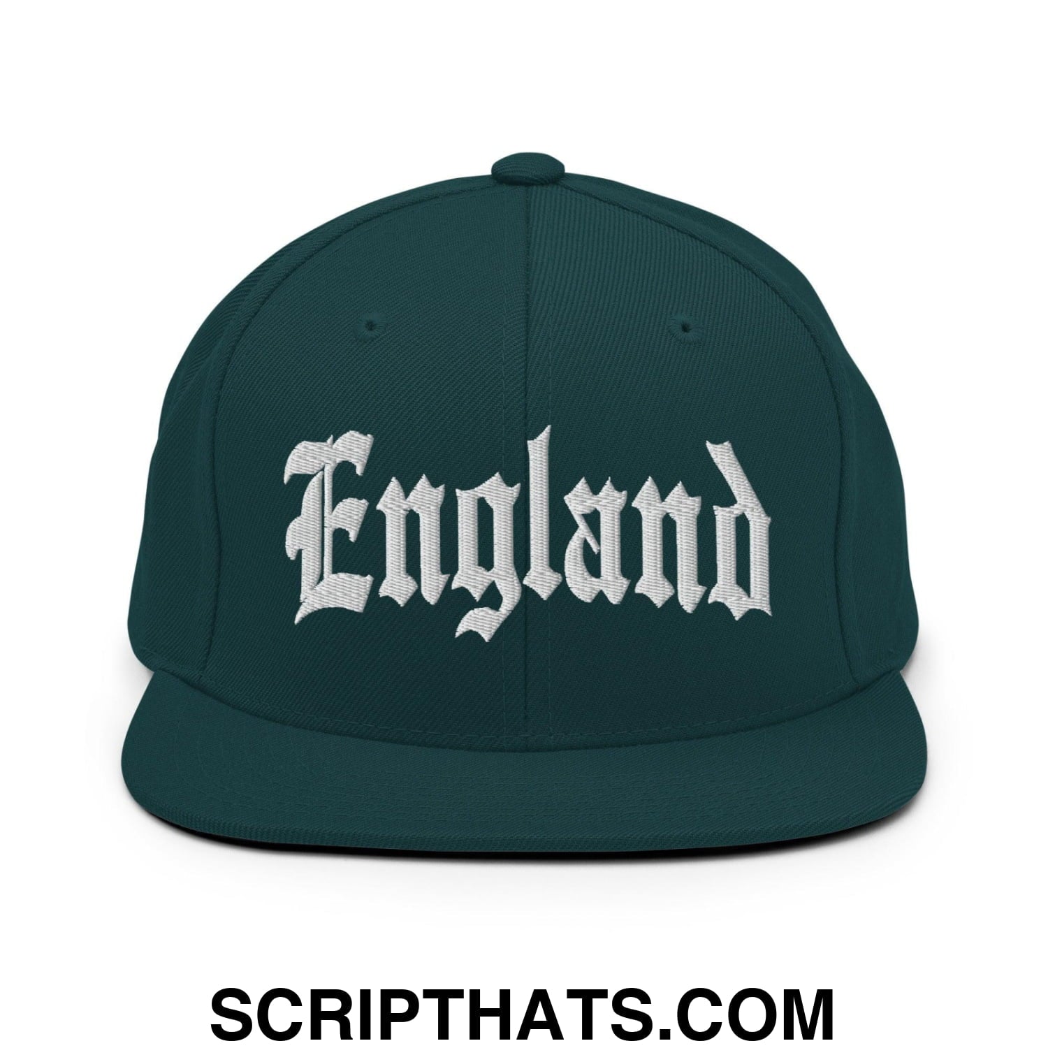 England Old English OG Snapback Hat Spruce