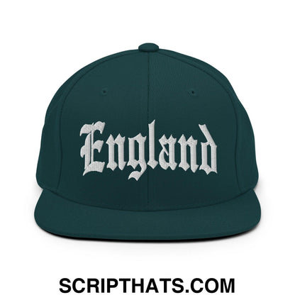 England Old English OG Snapback Hat Spruce
