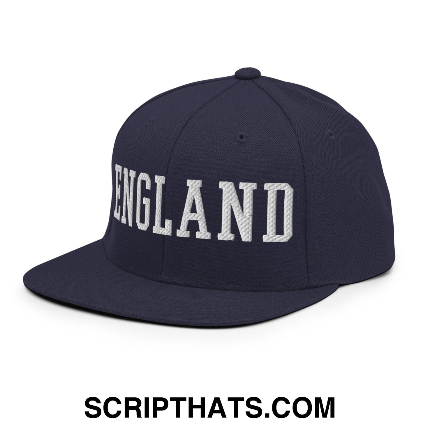 England Varsity Letterman Block Snapback Hat Navy