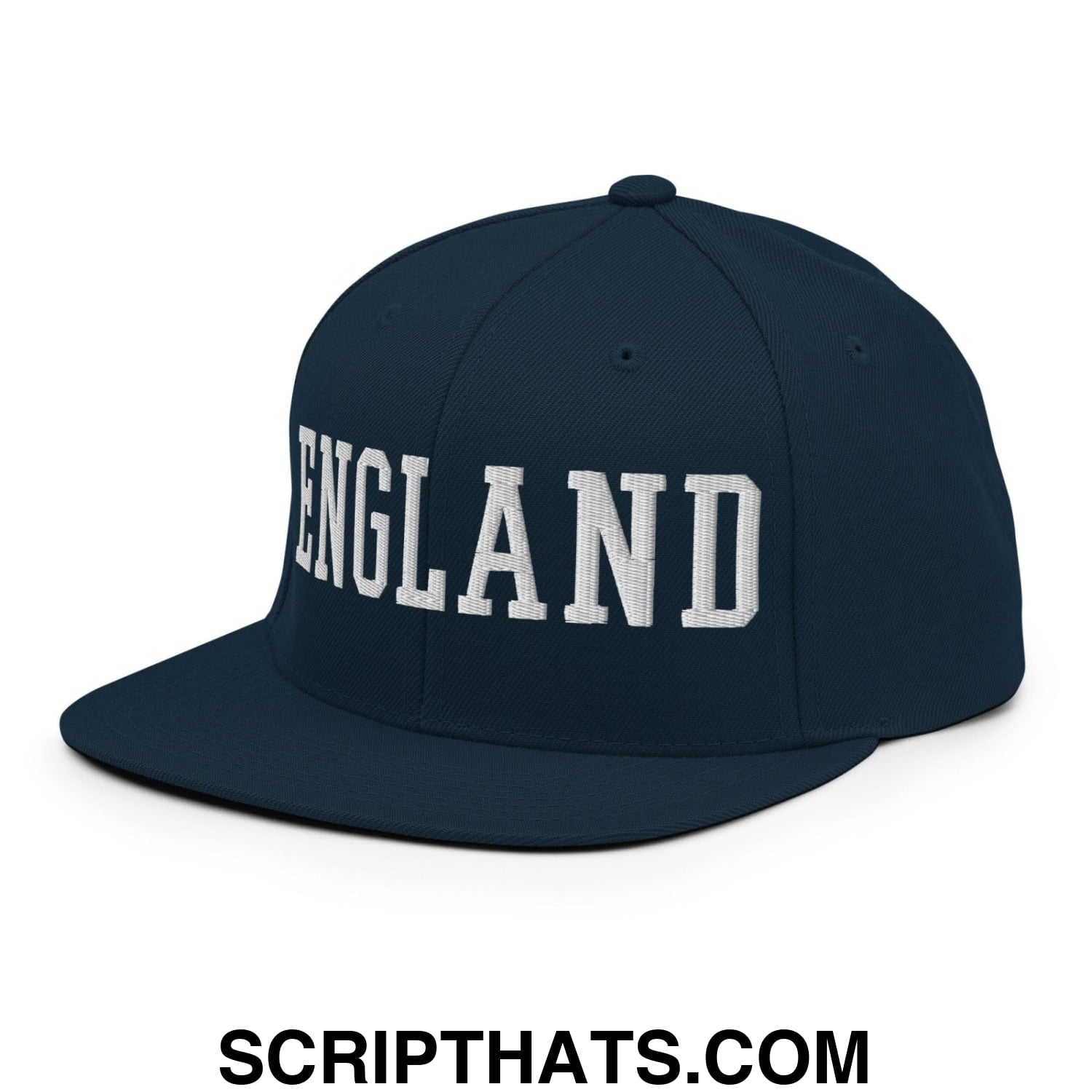 England Varsity Letterman Block Snapback Hat Dark Navy