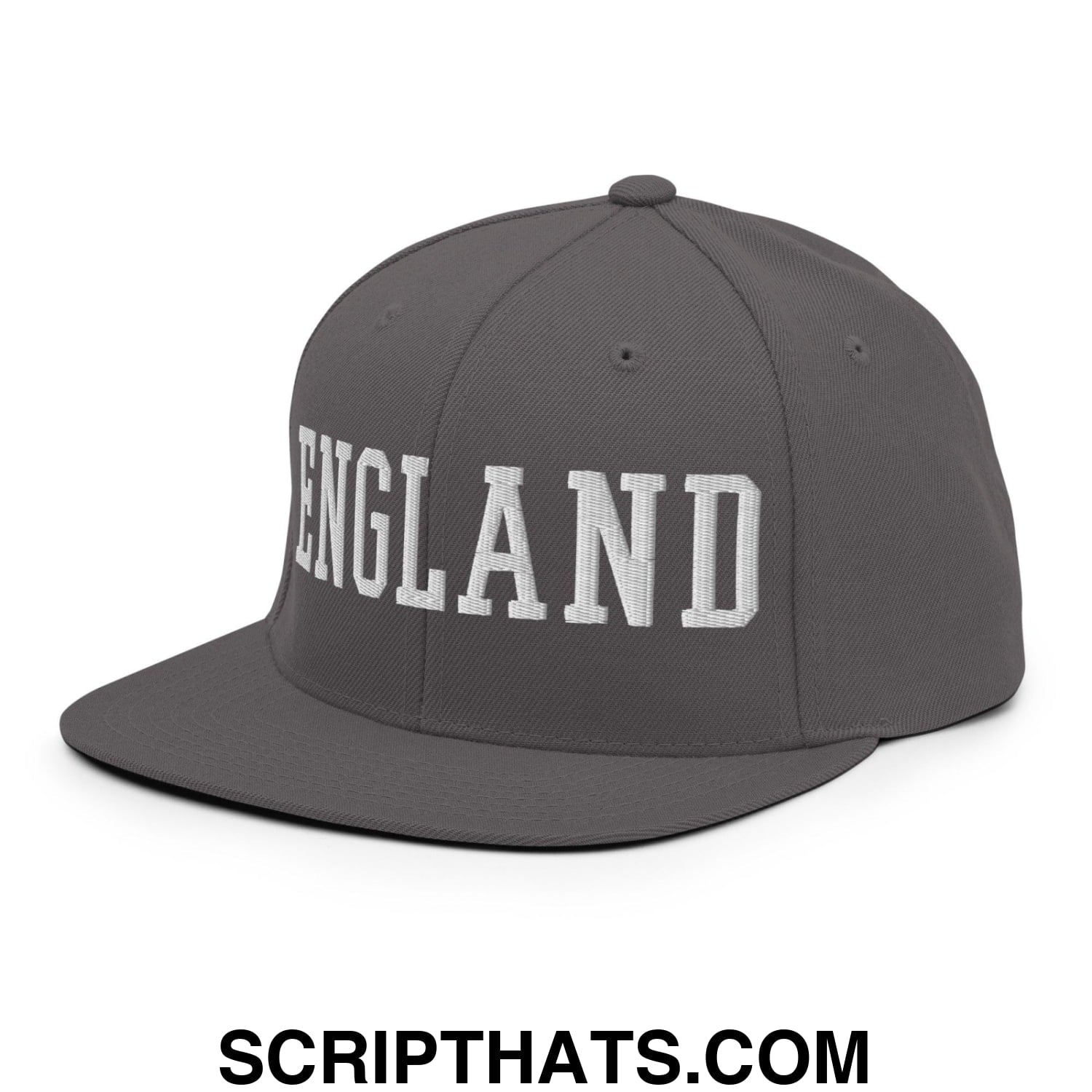 England Varsity Letterman Block Snapback Hat Dark Grey