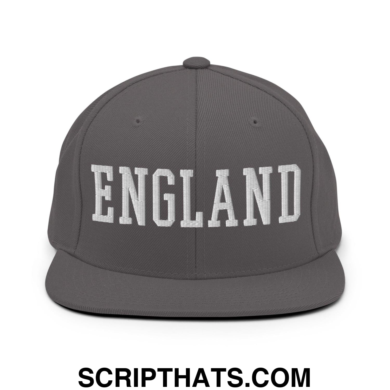 England Varsity Letterman Block Snapback Hat Dark Grey