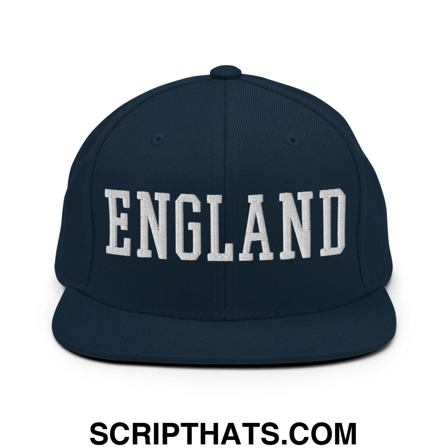 England Varsity Letterman Block Snapback Hat Dark Navy