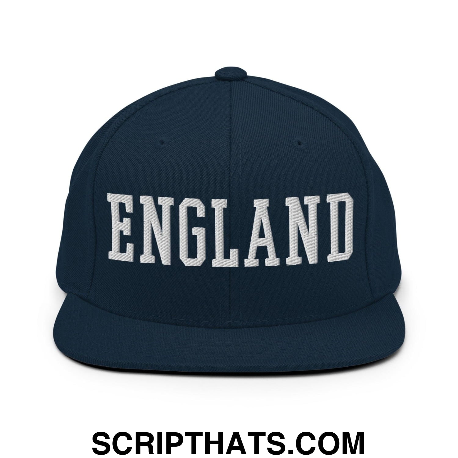 England Varsity Letterman Block Snapback Hat Dark Navy